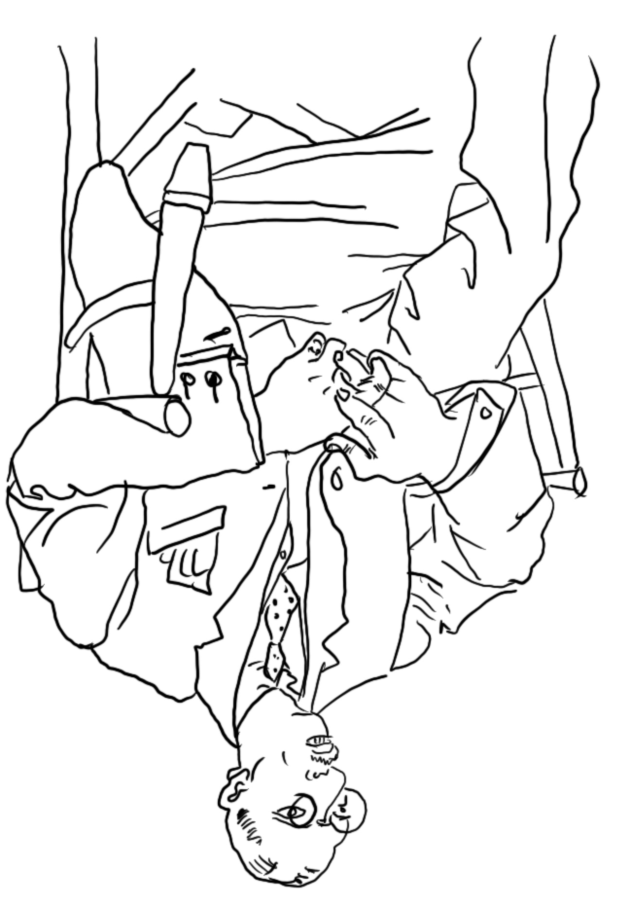 Upside down